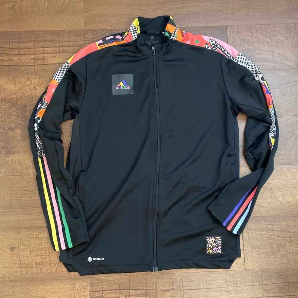 adidas x Kris Andrew Track Jacket Tiro Pride Full Zip Soccer Rainbow Men’s L